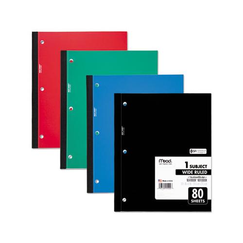 Wireless Neatbook Notebook, 1 Subject, Wide-legal Rule, Assorted Color Covers, 10.5 X 8, 80 Sheets