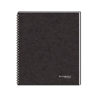 Wirebound Business Notebook, Wide-legal Rule, Black Cover, 11 X 8.5, 80 Sheets