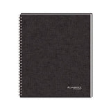 Wirebound Business Notebook, Wide-legal Rule, Black Cover, 11 X 8.5, 80 Sheets