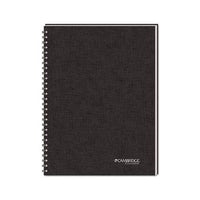 Wirebound Business Notebook, Wide-legal Rule, Black Cover, 8 X 5, 80 Sheets