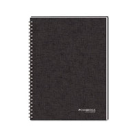 Wirebound Guided Business Notebook, Quicknotes, Dark Gray Cover, 8 X 5, 80 Sheets