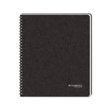Hardbound Notebook W- Pocket, 1 Subject, Wide-legal Rule, Black Cover, 11 X 8.5, 96 Sheets