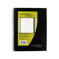 Wirebound Action Planner Business Notebook, Dark Gray, 9.5 X 7.5, 80 Sheets