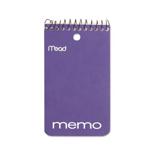 Wirebound Memo Book, Medium-college Rule, 3 X 5, White, 60 Sheets