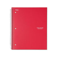 Wirebound Notebook, 1 Subject, Medium-college Rule, Red Cover, 11 X 8.5, 100 Sheets