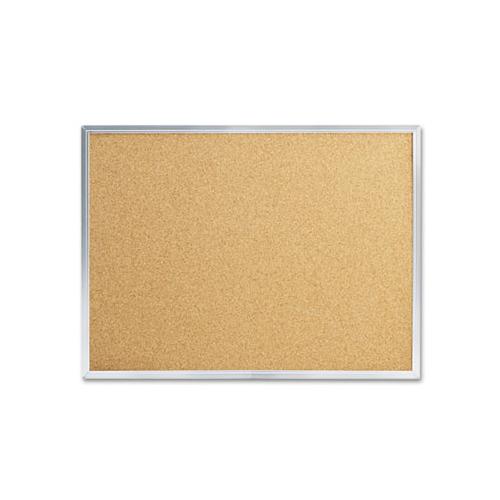 Cork Bulletin Board, 24 X 18, Silver Aluminum Frame