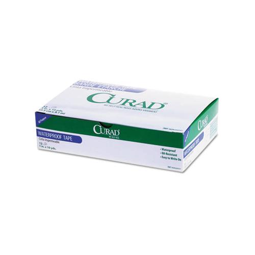 Removable Waterproof Tape, 1" X 10 Yds, White, 12-box