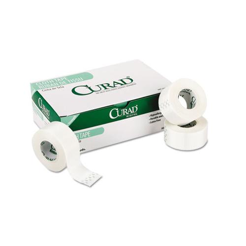 First Aid Cloth Silk Tape, 1" Core, 2" X 10 Yds, White, 6-pack