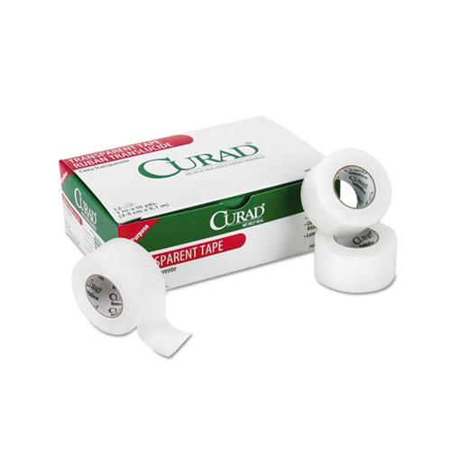 Transparent Surgical Tape, 1" Core, 1" X 10 Yds, Clear, 12-pack
