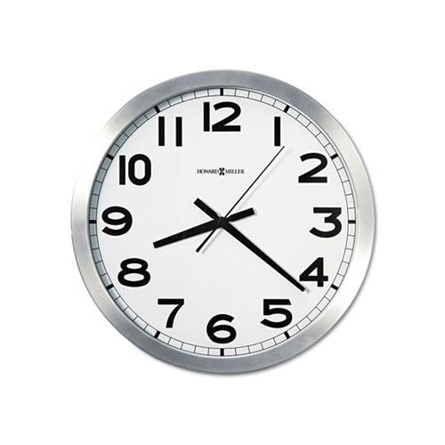 Spokane Wall Clock, 15.75" Overall Diameter, Silver Case, 1 Aa (sold Separately)