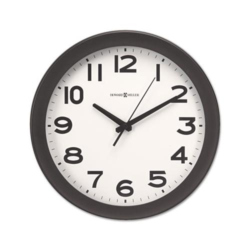 Kenwick Wall Clock, 13.5" Overall Diameter, Black Case, 1 Aa (sold Separately)
