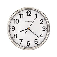 Hamilton Wall Clock, 12" Overall Diameter, Silver Case, 1 Aa (sold Separately)