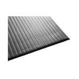 Air Step Antifatigue Mat, Polypropylene, 36 X 144, Black