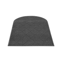 Ecoguard Diamond Floor Mat, Single Fan, 36 X 72, Charcoal