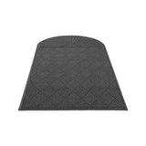 Ecoguard Diamond Floor Mat, Single Fan, 48 X 96, Charcoal