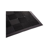 Parquet Wiper Scraper Mat, 24 X 36, Black