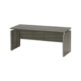 Medina Series Laminate Credenza, 72w X 20d X 29.5h, Gray Steel