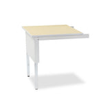 Mailflow-to-go Mailroom System Table, 30w X 30d X 29-36h, Pebble Gray