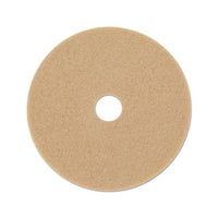Ultra High-speed Floor Burnishing Pads 3400, 20" Diameter, Tan, 5-carton