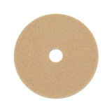 Ultra High-speed Floor Burnishing Pads 3400, 20" Diameter, Tan, 5-carton