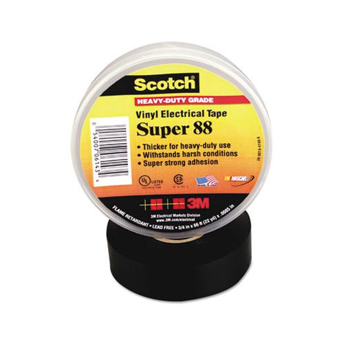 Scotch 88 Super Vinyl Electrical Tape, 0.75" X 66 Ft, Black