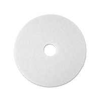 Super Polish Floor Pad 4100, 19" Diameter, White, 5-carton