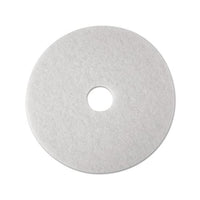 Low-speed Super Polishing Floor Pads 4100, 24" Diameter, White, 5-carton