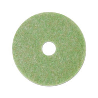 Low-speed Topline Autoscrubber Floor Pads 5000, 17" Diameter, Green-nge, 5-ct