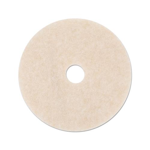 Ultra High-speed Topline Floor Burnishing Pads 3200, 20" Dia., White-amber, 5-ct