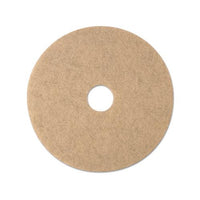 Ultra High-speed Natural Blend Floor Burnishing Pads 3500, 20" Dia., Tan, 5-ct