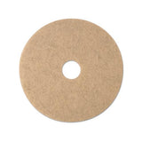 Ultra High-speed Natural Blend Floor Burnishing Pads 3500, 20" Dia., Tan, 5-ct