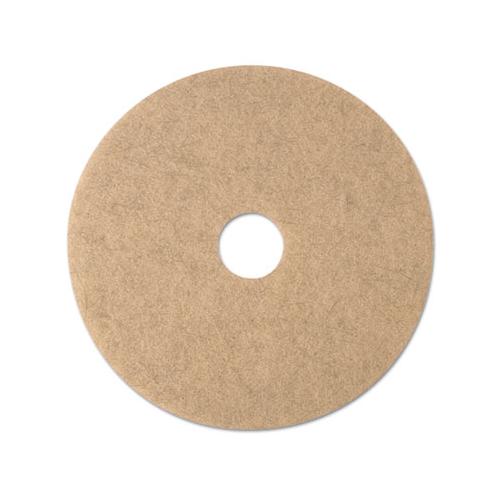 Ultra High-speed Natural Blend Floor Burnishing Pads 3500, 20" Dia., Tan, 5-ct