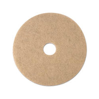 Ultra High-speed Natural Blend Floor Burnishing Pads 3500, 21" Dia., Tan, 5-ct