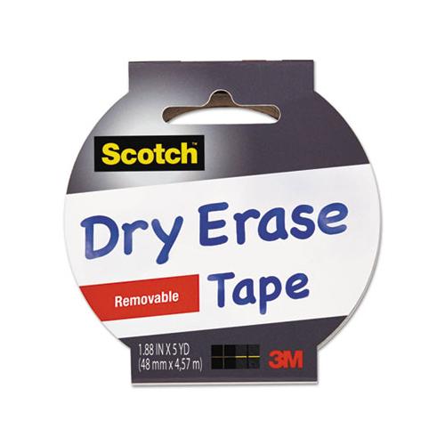 Dry Erase Tape, 3" Core, 1.88" X 5 Yds, White