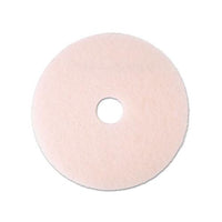 Ultra High-speed Eraser Floor Burnishing Pad 3600, 20" Diameter, Pink, 5-carton