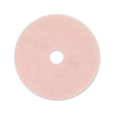 Ultra High-speed Eraser Floor Burnishing Pad 3600, 27" Diameter, Pink, 5-carton