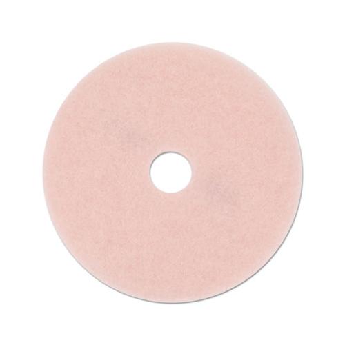 Ultra High-speed Eraser Floor Burnishing Pad 3600, 27" Diameter, Pink, 5-carton