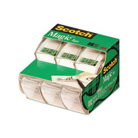 Magic Tape In Handheld Dispenser, 1" Core, 0.75" X 25 Ft, Clear, 3-pack