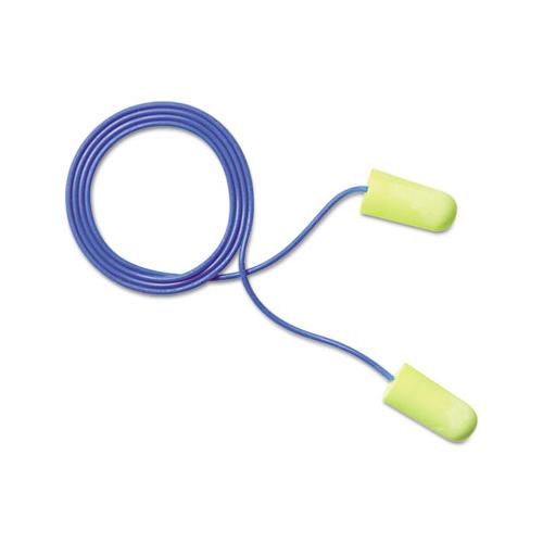 E·a·rsoft Yellow Neon Soft Foam Earplugs, Corded, Regular Size, 200 Pairs