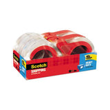 3850 Heavy-duty Packaging Tape With Dispenser, 3" Core, 1.88" X 54.6 Yds, Clear, 4-pack