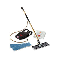 Easy Shine Applicator Kit W-backpack, 18" Pad, 43" - 63" Handle, Gold-black