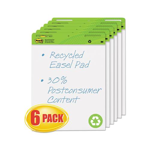 Self-stick Easel Pads, 25 X 30, White, 30 Sheets, 6-carton