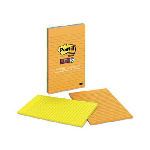Pads In Rio De Janeiro Colors, Lined, 5 X 8, 45-sheet Pads, 4-pack