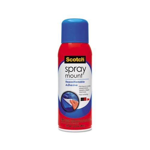 Spray Mount Repositionable Adhesive, 10.25 Oz, Dries Clear