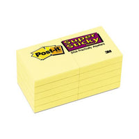 Canary Yellow Note Pads, 1 7-8 X 1 7-8, 90-sheet, 10-pack