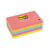 Original Pads In Cape Town Colors, 3 X 5, Lined, 100-sheet, 5-pack