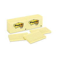 Original Pads In Canary Yellow, 3 X 5, Lined, 100-sheet, 12-pack