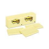 Original Pads In Canary Yellow, 3 X 5, Lined, 100-sheet, 12-pack