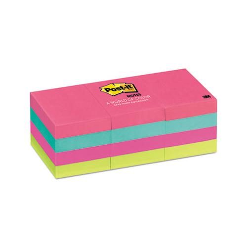 Original Pads In Cape Town Colors, 1 3-8 X 1 7-8, 100-sheet, 12-pack