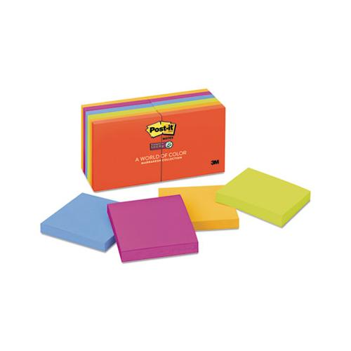 Pads In Marrakesh Colors, 3 X 3, 90-sheet, 12-pack